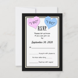 RSVP I DO Weding Convite