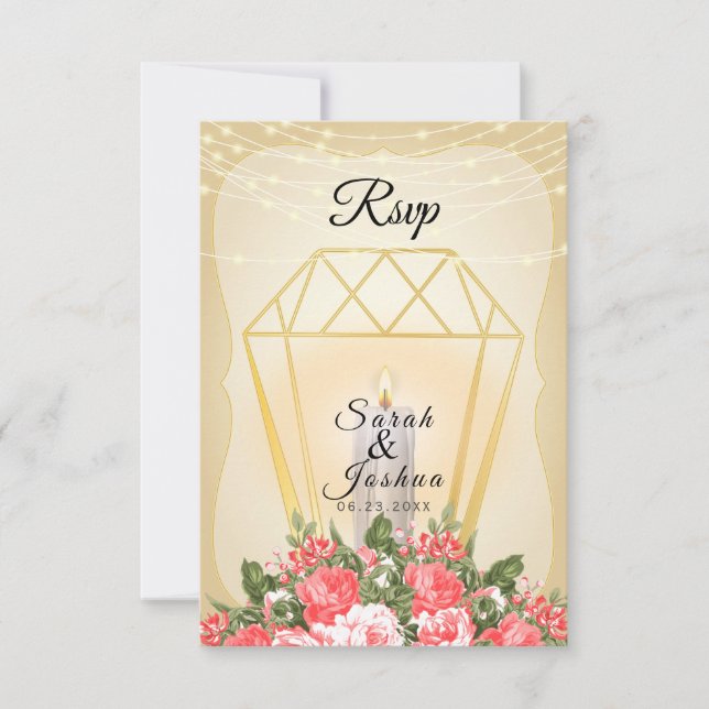 RSVP - Lanterna Ouro e Flores de Coral (Frente)