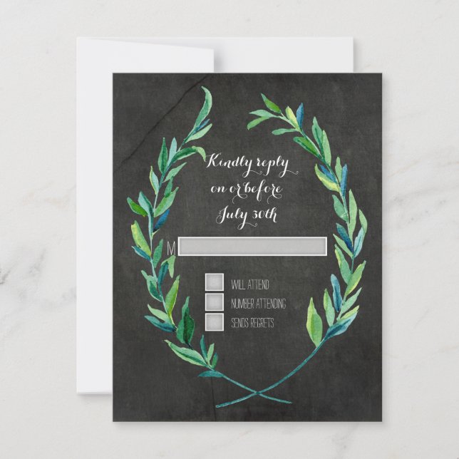 RSVP Laurel Wreath Olive Leaf Branch (Frente)