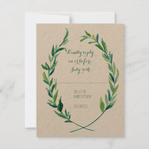 RSVP Laurel Wreath Olive Leaf Branch Modern Simple