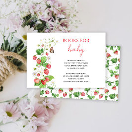 RSVP Livros de Morango Para o Bebê cartão