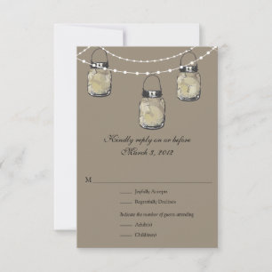 RSVP Mason Jar Wedding