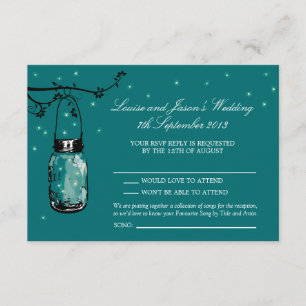 RSVP Mason Jar Wedding