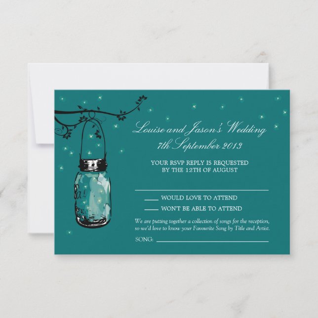 RSVP Mason Jar Wedding (Frente)