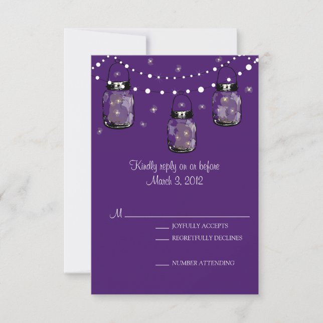 RSVP Mason Jar Wedding (Frente)