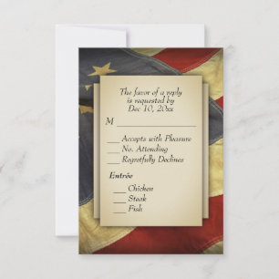 RSVP Militar com Opções de Menu