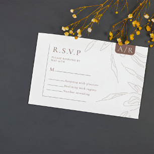 RSVP Minimalista de Abstrato Elegante