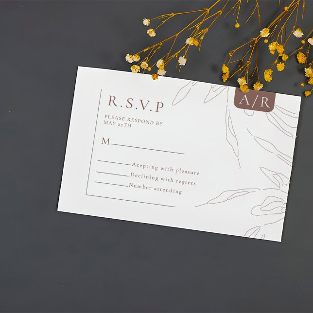 RSVP Minimalista de Abstrato Elegante (Criador carregado)