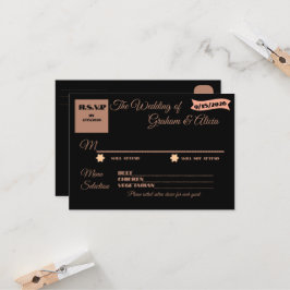 RSVP Mínimo de Placa Dusty Rosa Elegant