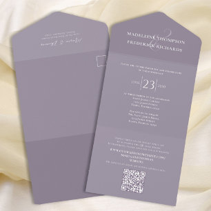 RSVP Moderno da Lavanda Lilac