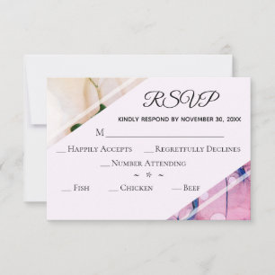 *~* RSVP Moderno de Casamento de Cores de Água