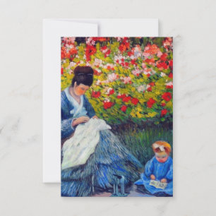 RSVP Monet Mãe e Criança no Cartão de Jardim