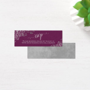 RSVP Online de Casamento Roxo de Comprimidos Amigo