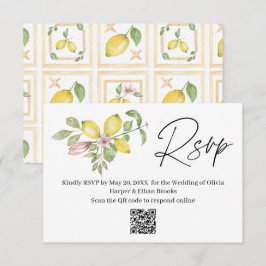 RSVP para Casamento de Verão com Flor de Limão