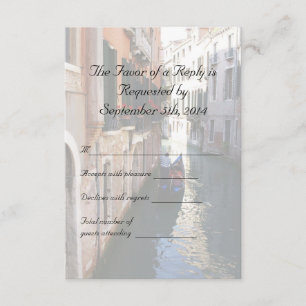 RSVP para Casamento Previsto Veneziano