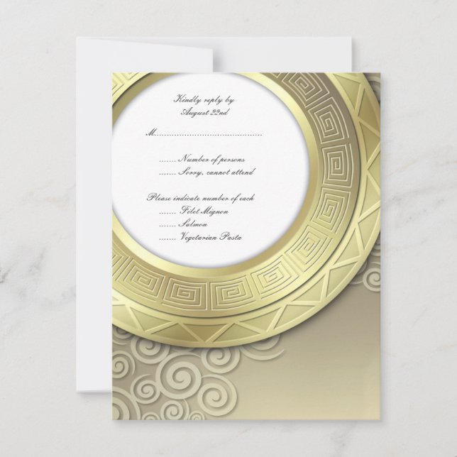 RSVP para Recepção/Convite de Janto (Frente)