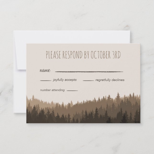 RSVP para um Casamento Russo nas Montanhas (Frente)