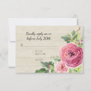 RSVP Peony Rosa Russ Country Fazenda Wood BOHO