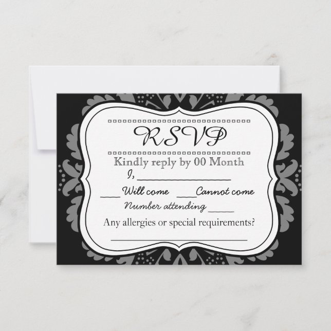 RSVP personalizado do Dia das Raparigas do Gato Mo (Frente)