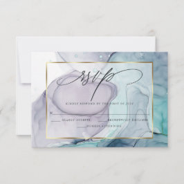 RSVP Plum Elegante e Tinta de Mármore Teal