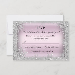 RSVP Prata Winter Wonderland Rosa Doce 16 2