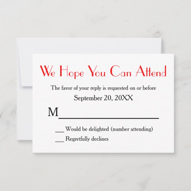 RSVP Preto do Monograma Versão 2 (Frente)