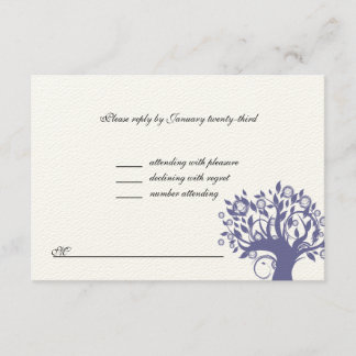RSVP Purple 669 do Casamento da Árvore da Vida