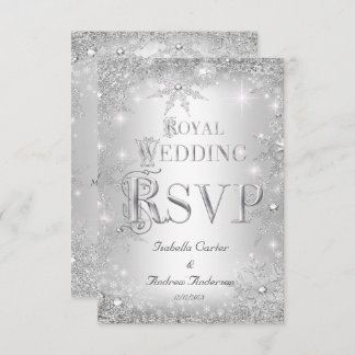 RSVP Real Casamento Silver Winter Wonderland Crown