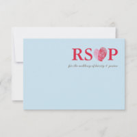 RSVP REPLICAR CARTÃO de impressão digital bonitinh