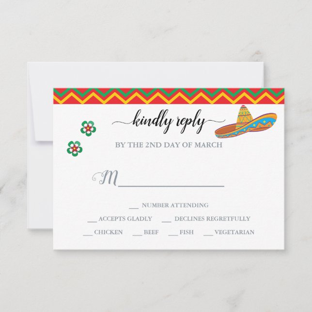 RSVP Resposta Fiesta Mexicana (Frente)