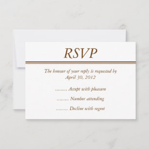 RSVP, Resposta ou Cartão de Resposta de Evento Mar