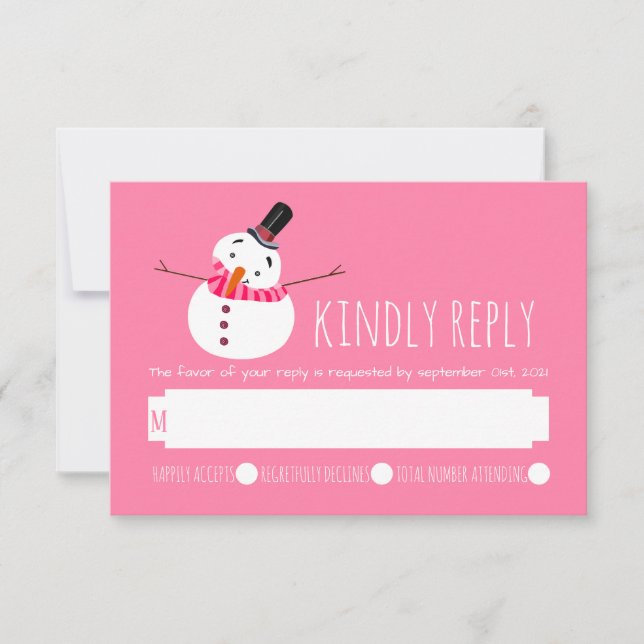 RSVP Rosa Snowman (Frente)