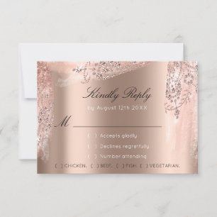 RSVP Rose Weddin Brilho Festa de Noiva Vestido Pre