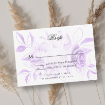 RSVP RSVP Purple Watercolor Floral