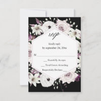 RSVP RSVP Roxo-Branco sem Refeição VER - Preto
