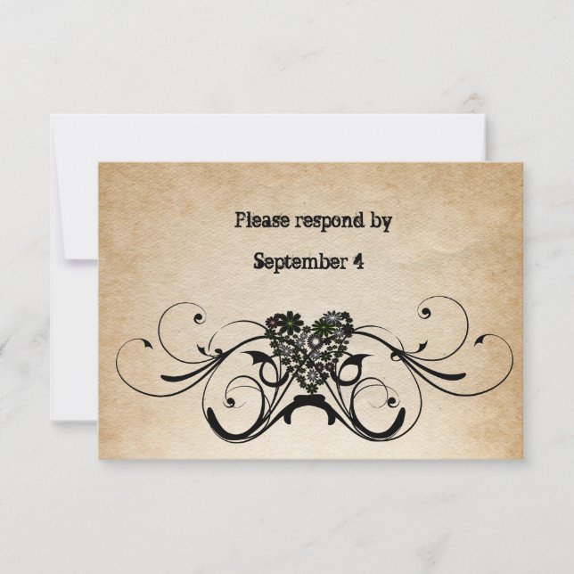 RSVP Russo Shabby com envelopes. (Frente)