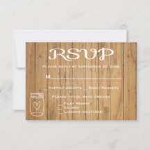 RSVP Rústico em Pote de Vidro Marrom de Madeira Ca
