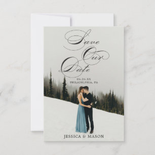RSVP Script Save the Date Card (Salvar o cartão de data