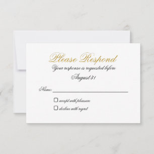 RSVP Sem Entrada Falso Ouro