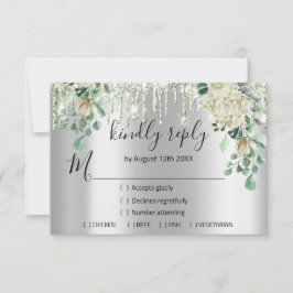 RSVP Silver Wedding Glitter Bridal Mint Gree Drive