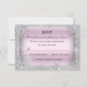 RSVP Silver Winter Wonderland Pink Sweet 16 2
