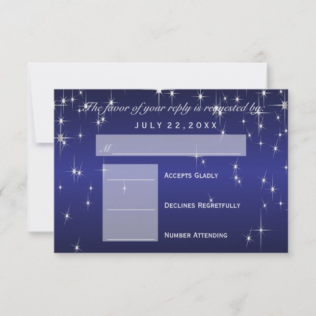 RSVP Star Lights in Metallic Dark Blue - RSVP (Frente)