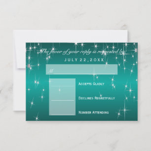RSVP Star Lights in Metallic Teal - RSVP
