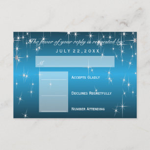 RSVP Star Lights in Metally Sky Blue - RSVP