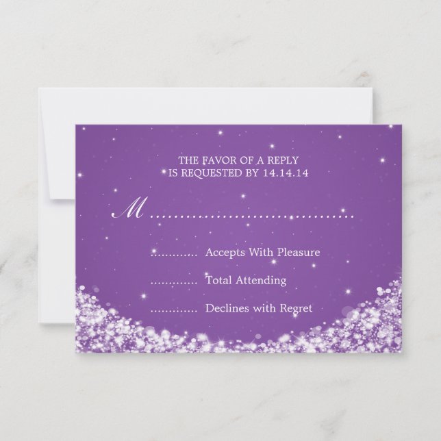 RSVP Star Sparkle Purple (Frente)