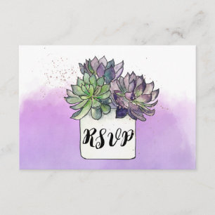 RSVP Suculente de Cactus Verde Roxo