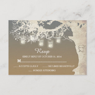 RSVP Sunset de Ramificação de Árvore de Luzes de J