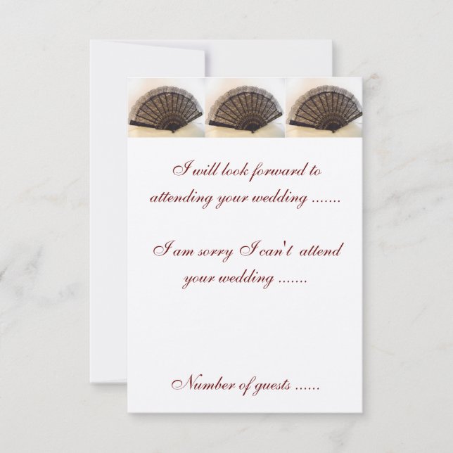 RSVP Tapeçaria e Rosas Convite para Casamento Espa (Frente)