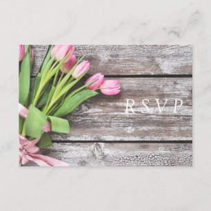 RSVP — Tulipas e Madeira Rosa