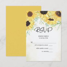 RSVP Watercolor Amarelo Girassóis